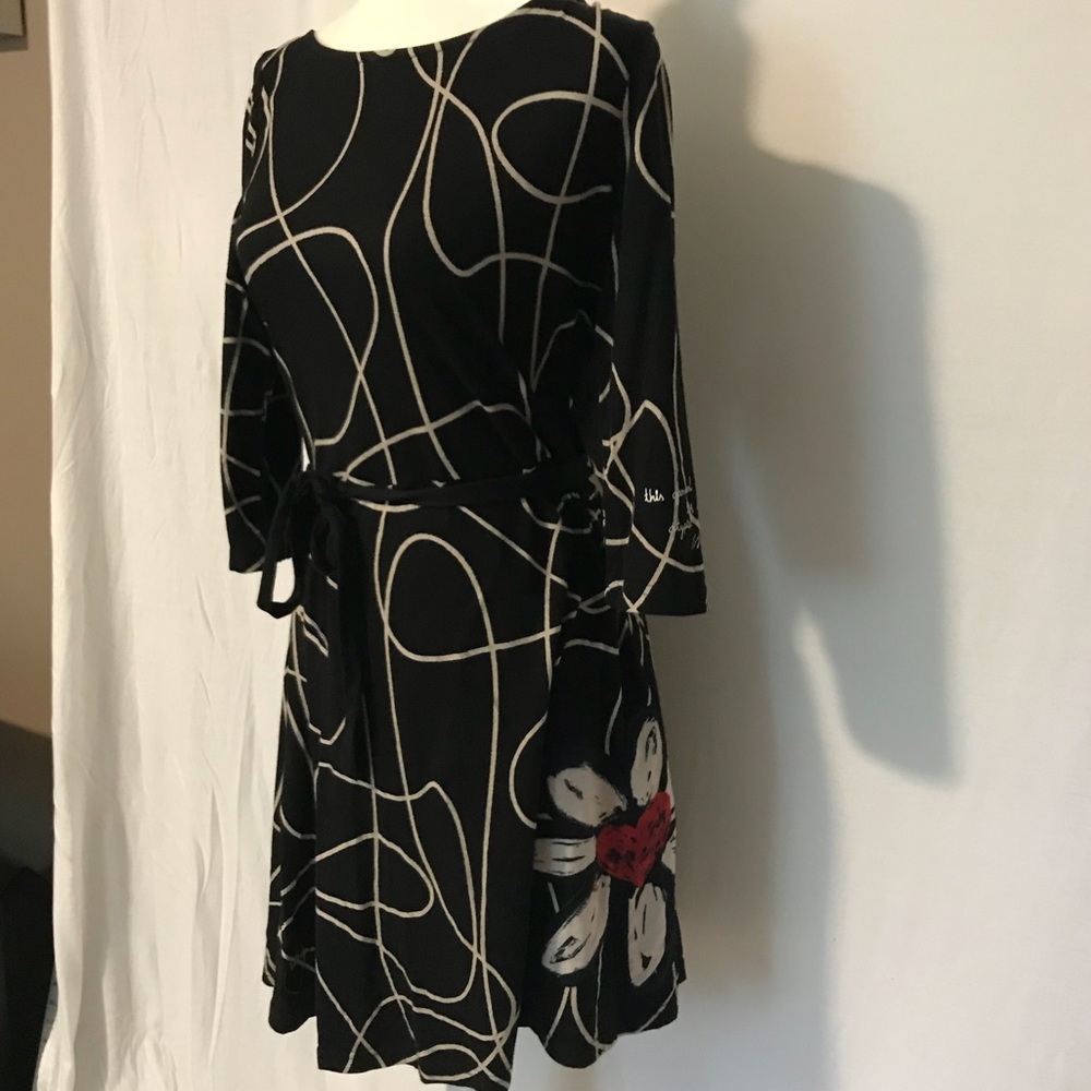 Gorgeous designer abstract dress